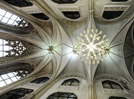 Das Deckengewölbe der Hofburgkapelle