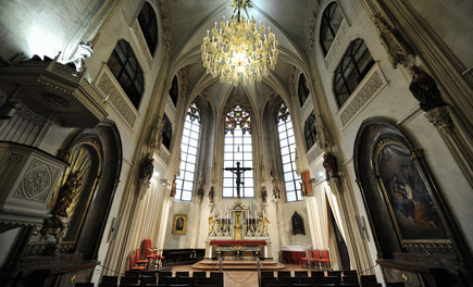 View of the chapel from the main entrance